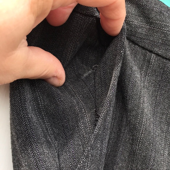 Rafaella Petite Gray Striped Ankle Dress Pants 4P - Picture 6 of 8